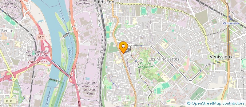 localisation de l'entreprise MADAME SINDA DJAZIRI  VENISSIEUX