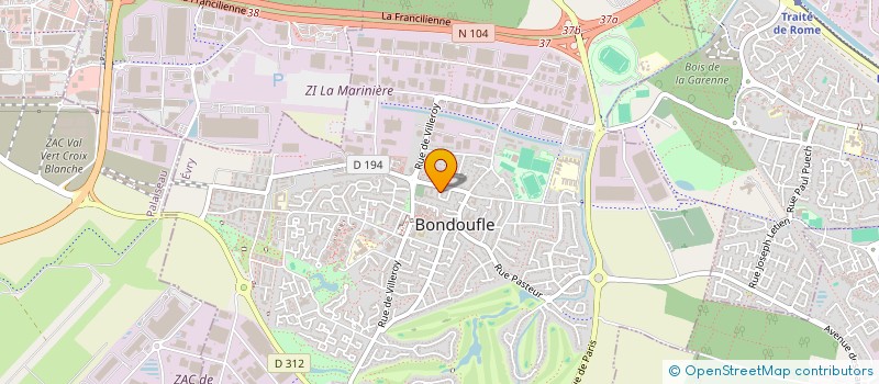 localisation de l'entreprise MADAME SINDHUJA SOJANE à BONDOUFLE