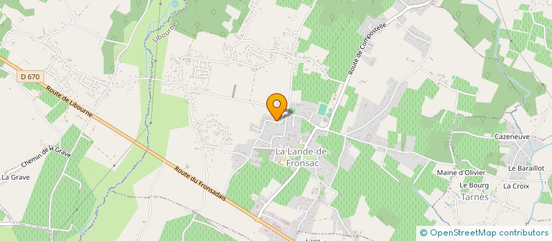 localisation de l'entreprise MADAME SINDY BRULE  LA LANDE-DE-FRONSAC