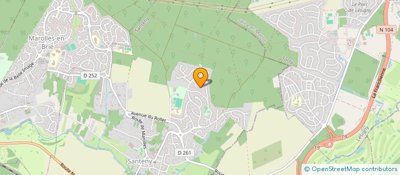 localisation de l'entreprise MADAME SINDY ELLIOTT  SANTENY