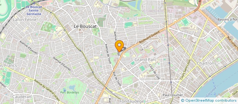 localisation de l'entreprise MADAME SINDY GRIMAUD  LE BOUSCAT