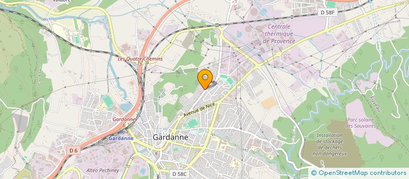 localisation de l'entreprise MADAME SINDY MATTHYS à GARDANNE