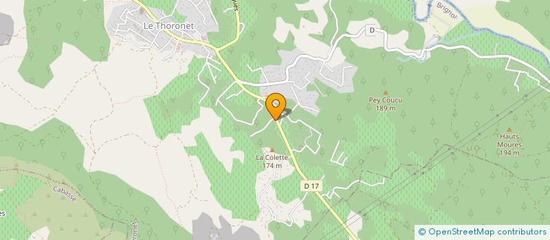 localisation de l'entreprise MADAME SINDY PALMA  LE THORONET