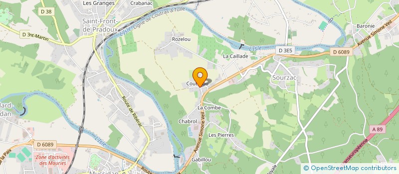 localisation de l'entreprise MADAME SINDY ROULIERE  SOURZAC