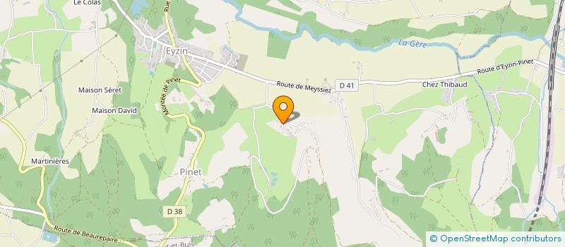 localisation de l'entreprise MADAME SINDY VILLARD  EYZIN-PINET