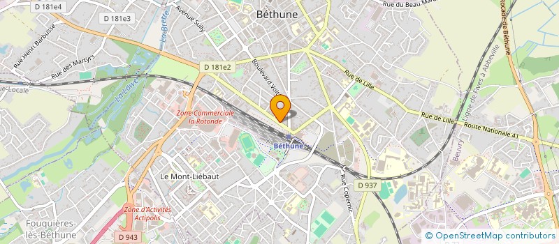 localisation de l'entreprise MADAME SINDY WADOUX  BETHUNE