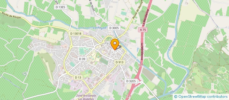 localisation de l'entreprise MADAME SINGRID HOBBE  PEZENAS