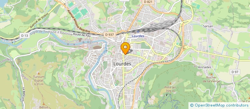 localisation de l'entreprise MADAME SINNDIE PIERRE-SAINT à LOURDES