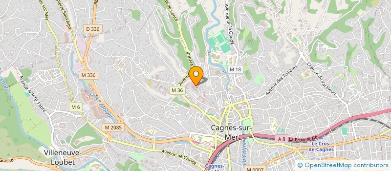 localisation de l'entreprise MADAME SINTES CERVERA à CAGNES-SUR-MER