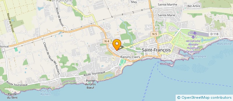 localisation de l'entreprise MADAME SINTHIA DEVARIEUX à SAINT-FRANCOIS