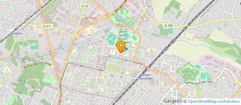 localisation de l'entreprise MADAME SINTHUJA SIVANATHAN  SARCELLES