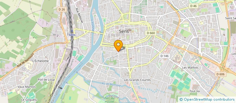 localisation de l'entreprise MADAME SINZIANA MICU  SENS