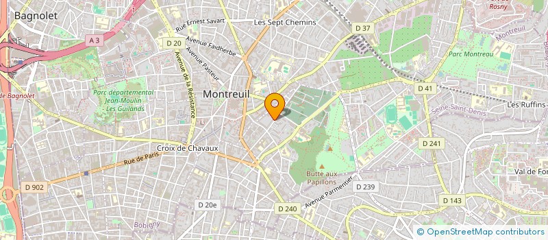localisation de l'entreprise MADAME SIPA SIMAGA à MONTREUIL