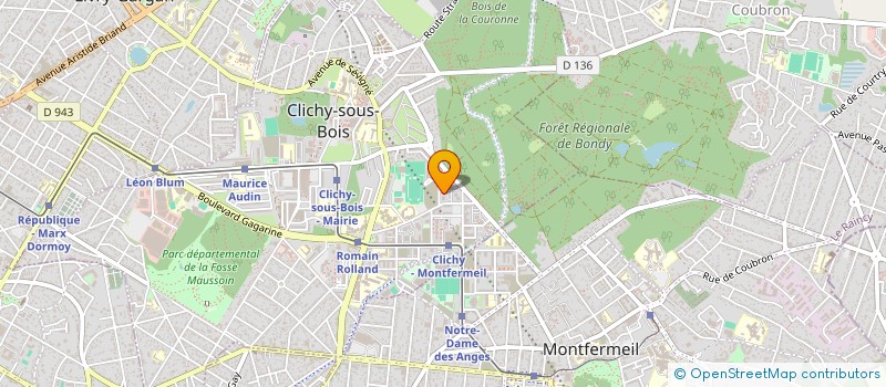 localisation de l'entreprise MADAME SIRA BARADJI à CLICHY-SOUS-BOIS