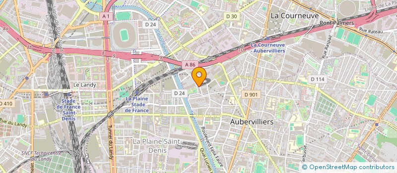localisation de l'entreprise MADAME SIRA DOUCCOURE à AUBERVILLIERS