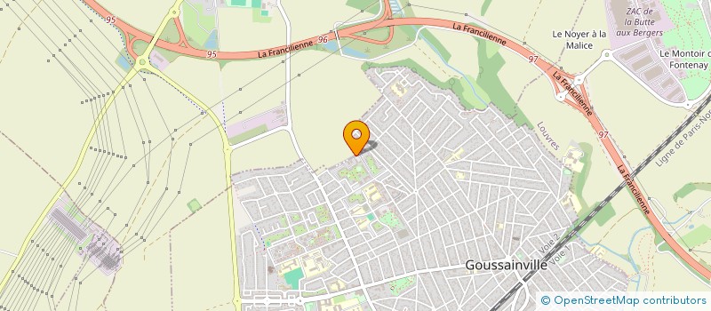 localisation de l'entreprise MADAME SIRADJE DIARRA  GOUSSAINVILLE