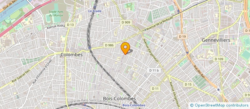 localisation de l'entreprise MADAME SIRADOU GASSAMA à BOIS COLOMBES