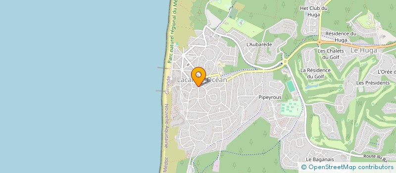 localisation de l'entreprise MADAME SIRIANE COTTENCEAU  LACANAU