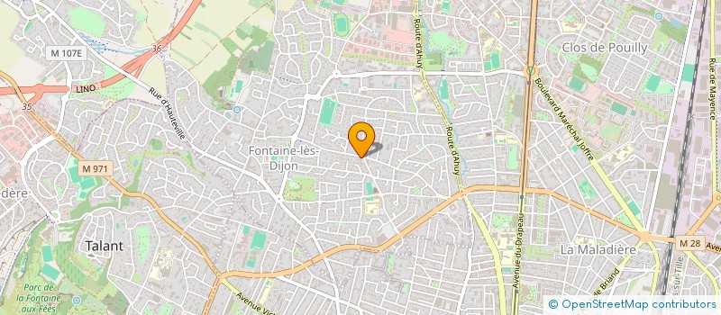 localisation de l'entreprise MADAME SIRIANE TAILHARDAT  FONTAINE-LES-DIJON