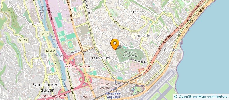 localisation de l'entreprise MADAME SIRIN GUENFOUD  NICE