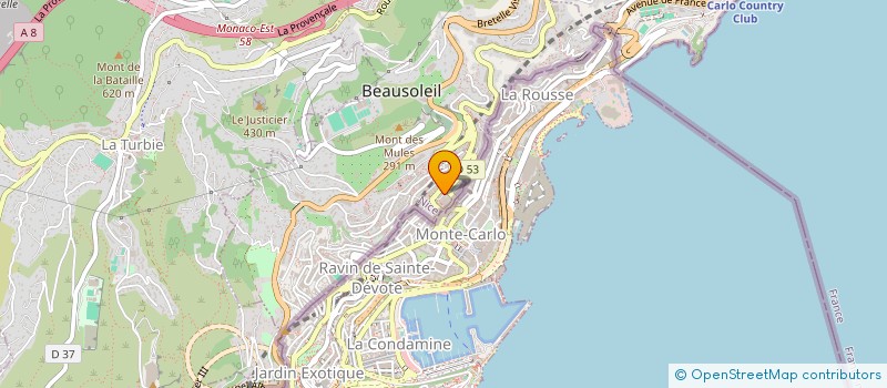 localisation de l'entreprise MADAME SIRINAPHA YODYINGAPIRAM à BEAUSOLEIL