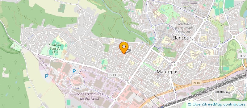 localisation de l'entreprise MADAME SIRINE ABDALLAH  MAUREPAS