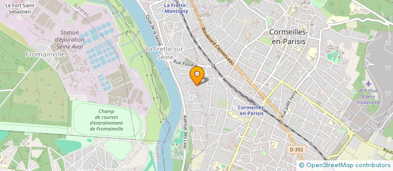 localisation de l'entreprise MADAME SIRINE AHRAM  LA FRETTE-SUR-SEINE