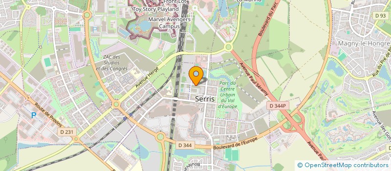 localisation de l'entreprise MADAME SIRINE ALLACHE  SERRIS