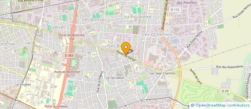 localisation de l'entreprise MADAME SIRINE AMARA  VAULX-EN-VELIN