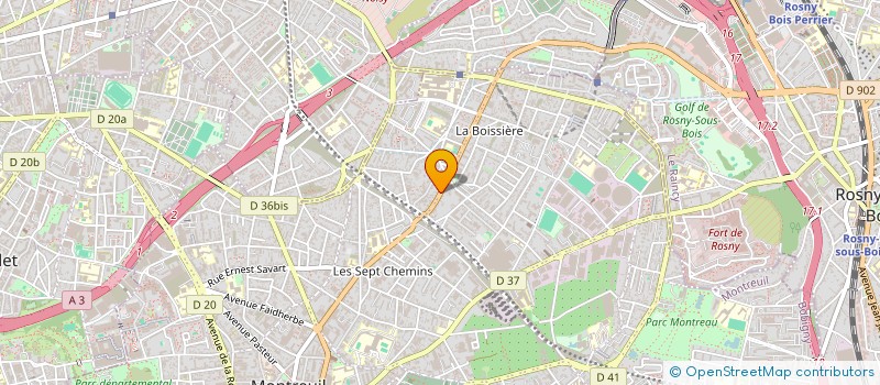 localisation de l'entreprise MADAME SIRINE BEN ALI à MONTREUIL