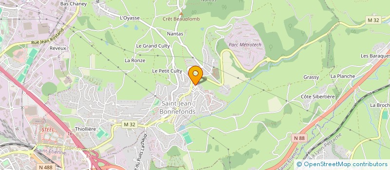 localisation de l'entreprise MADAME SIRINE BENBOUZID  SAINT-JEAN-BONNEFONDS