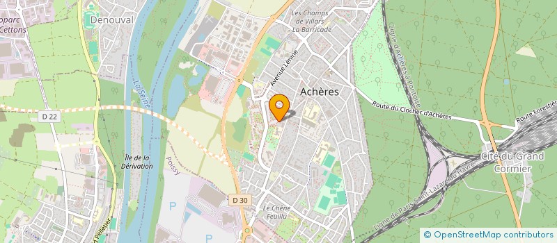 localisation de l'entreprise MADAME SIRINE DEROUICH  ACHERES