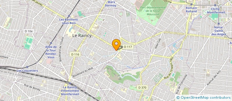 localisation de l'entreprise MADAME SIRIPHON MUEANPUEN  LE RAINCY
