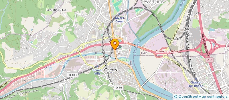 localisation de l'entreprise MADAME SISA GUADALUPE MALDONADO DIAZ  GIVORS