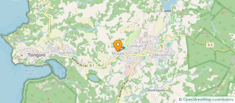 localisation de l'entreprise MADAME SITI YSSOUF  TSINGONI