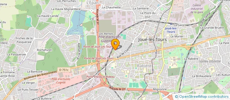localisation de l'entreprise MADAME SIWAVI DEGBE à JOUE-LES-TOURS