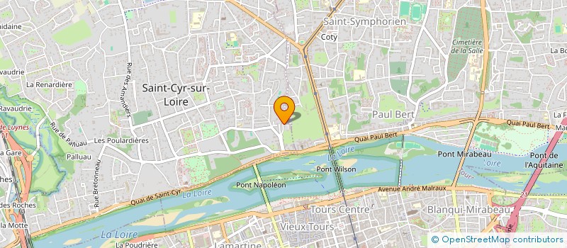 localisation de l'entreprise MADAME SIXTINE BERTHELOT  SAINT-CYR-SUR-LOIRE