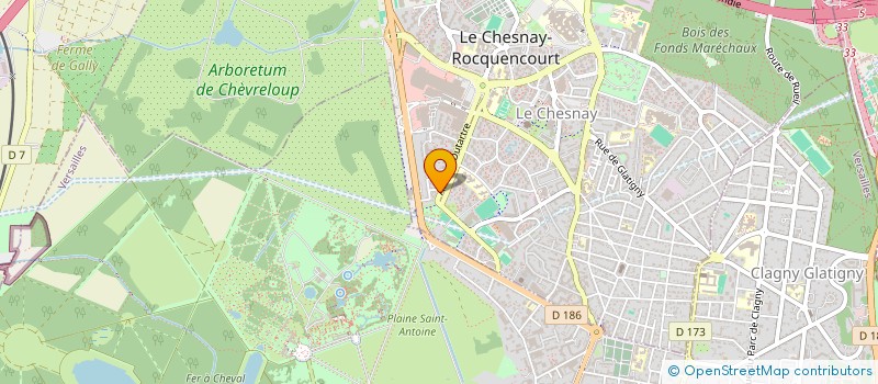 localisation de l'entreprise MADAME SIXTINE BLANC  LE CHESNAY-ROCQUENCOURT