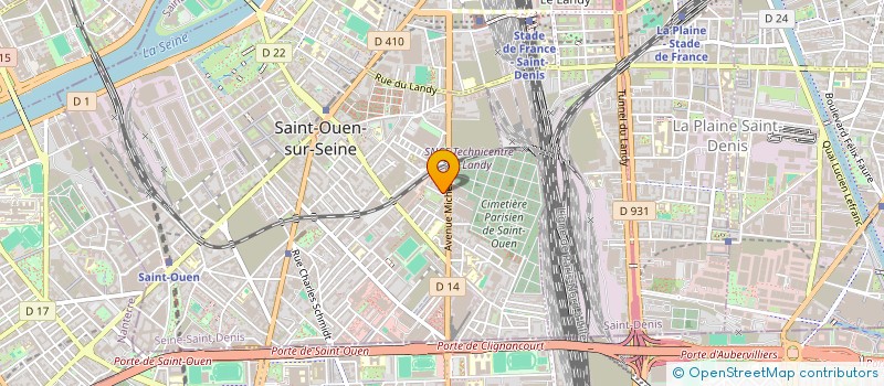 localisation de l'entreprise MADAME SIXTINE BUREAU à SAINT-OUEN-SUR-SEINE