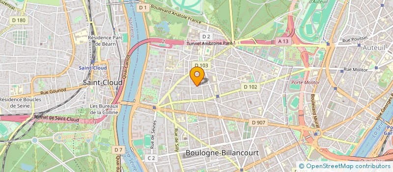 localisation de l'entreprise MADAME SIXTINE DOAT à BOULOGNE-BILLANCOURT