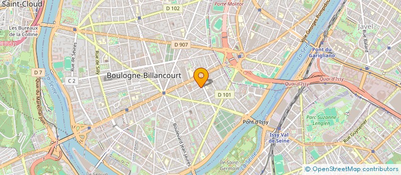 localisation de l'entreprise MADAME SIXTINE GERARD-TASSET à BOULOGNE-BILLANCOURT