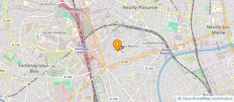 localisation de l'entreprise MADAME SKYLAR GALAIS à LE PERREUX-SUR-MARNE