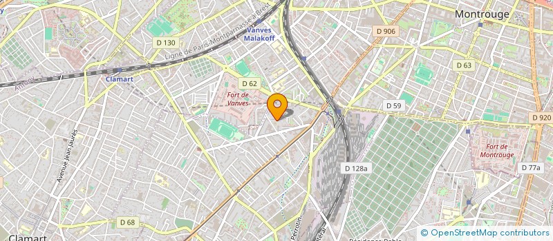 localisation de l'entreprise MADAME SLADJANA JOVANOVIC  CHATILLON