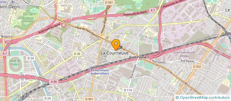 localisation de l'entreprise MADAME SLAVENKA JERINIC à LA COURNEUVE