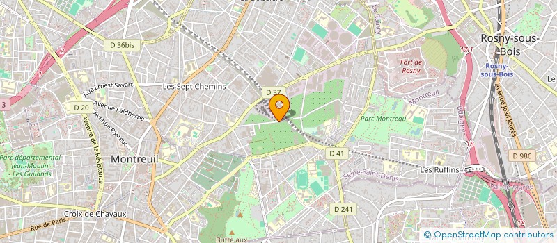 localisation de l'entreprise MADAME SLAYE COSTALLAT  MONTREUIL