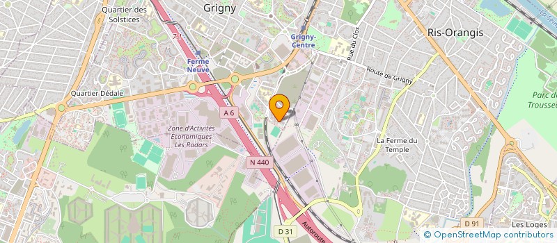 localisation de l'entreprise MADAME SLIGHTY MAITREL  GRIGNY