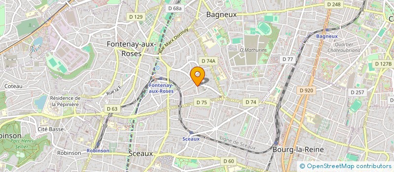 localisation de l'entreprise MADAME SMAHANE BOUSSAA à FONTENAY-AUX-ROSES