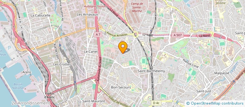 localisation de l'entreprise MADAME SMINA AKOUCHE à MARSEILLE