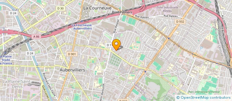 localisation de l'entreprise MADAME SNC NIGHAT BANU  AUBERVILLIERS