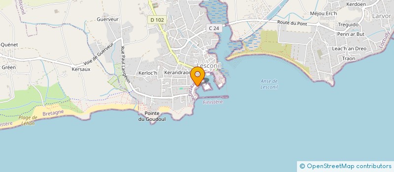 localisation de l'entreprise MADAME SNIZHANA BULDYZHOVA  PLOBANNALEC-LESCONIL